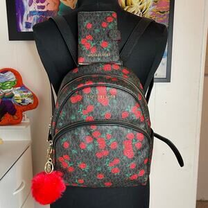 °｡⋆♡ Michael Kors Backpack & Passport Holder Set (HB-2)